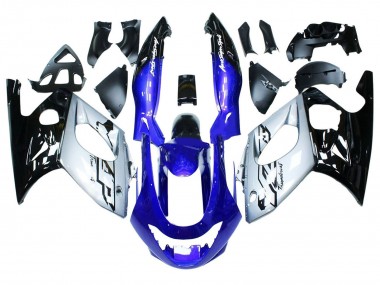 Cheap 1996-2007 Yamaha YZF600R Thundercat Motorcycle Fairings - Blue Silver Black UK