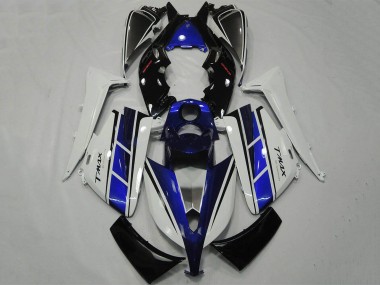 Cheap 2012-2014 Yamaha TMAX530 Motorcycle Fairing - White Blue Black UK