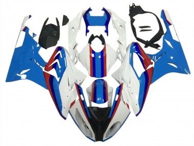 Cheap 2009-2014 BMW S1000RR Motorcycle Fairings - White Red Blue UK