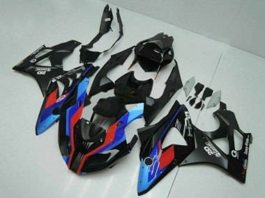 Cheap 2009-2014 BMW S1000RR Motorcycle Fairings - Blue Red Matte Black Castrol UK