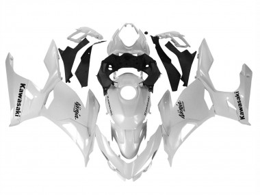 Cheap 2018-2024 Kawasaki Ninja 400 Motorcycle Fairings - Glossy White UK