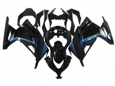 Cheap 2013-2024 Kawasaki EX300 Motorcycle Fairings - Glossy Black Blue UK