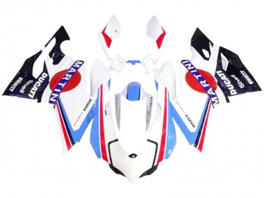 Cheap 2011-2014 Ducati 1199 Motorcycle Fairings - White Red Blue Glossy Black Martini UK