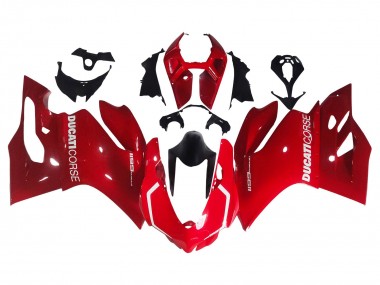 Cheap 2011-2014 Ducati 1199 Motorcycle Fairing - Red UK