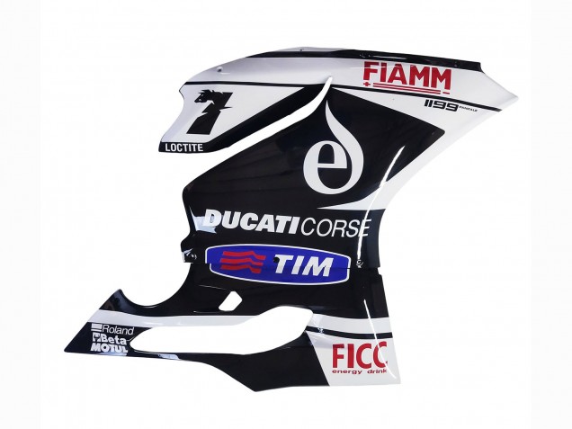2011-2014 Ducati Panigale 899/1199 Motorcycle Fairings - White Black Blue Fiamm Ficc 7 UK