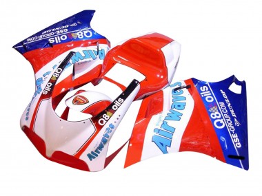 Cheap 1993-2005 Ducati 748/916/996/998 Motorcycle Fairings - White Red Blue Air Waves UK