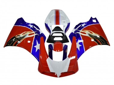 Cheap 1993-2005 Ducati 748/916/996/998 Motorcycle Fairings - White Red Blue Black Flame UK