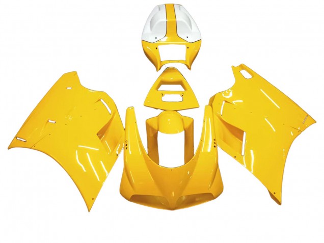 1993-2005 Ducati 748/916/996/998 Motorcycle Fairings - White Yellow UK