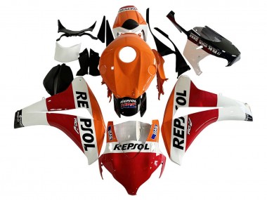 Cheap 2008-2011 Honda CBR1000RR Motorcycle Fairing - Orange White Red Glossy Black Repsol HRC UK