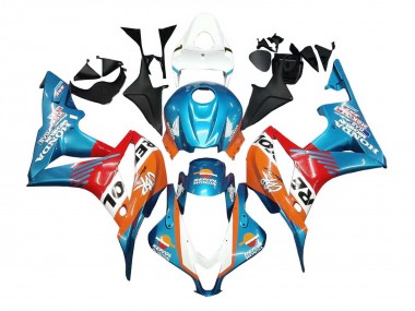 Cheap 2007-2008 Honda CBR600RR Motorcycle Fairings - Orange White Red Blue Repsol UK