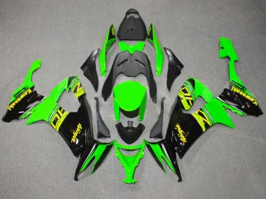 Cheap 2008-2010 Kawasaki ZX10R Motorcycle Fairings - Green Glossy Black Yellow UK
