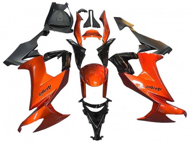 2008-2010 Kawasaki ZX10R Motorcycle Fairings - Burnt Orange Black UK