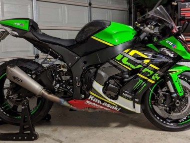 Cheap 2011-2015 Kawasaki ZX10R Motorcycle Fairings - Green Yellow Black White Elf Monster UK