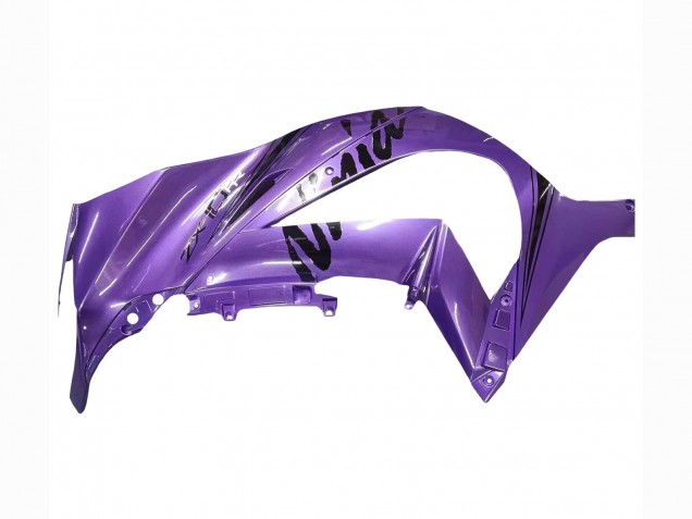 2011-2015 Kawasaki ZX10R Motorcycle Fairing - Purple Matte Black UK