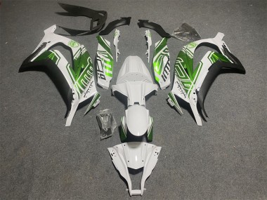 Cheap 2011-2015 Kawasaki ZX10R Motorcycle Fairings - White Green Matte Black UK