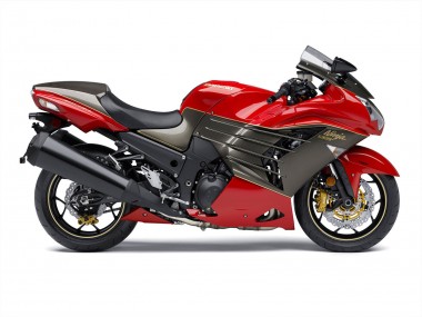 Cheap 2012-2024 Kawasaki ZX14R ZZR1400 Motorcycle Fairings - Red Matte Black Gold Ninja UK