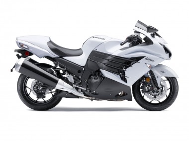 Cheap 2012-2024 Kawasaki ZX14R ZZR1400 Motorcycle Fairings - White Matte Black UK