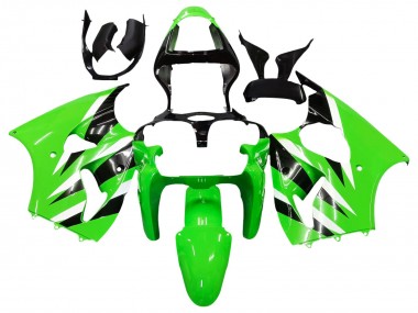 Cheap 2000-2002 Kawasaki ZX6R Motorcycle Fairings - Green White Black UK