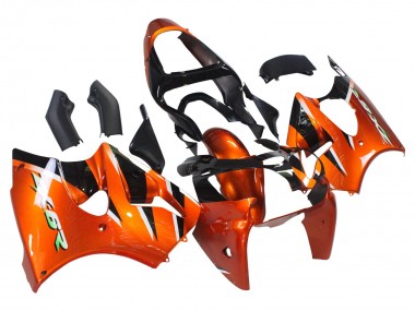 Cheap 2000-2002 Kawasaki ZX6R Motorcycle Fairings - Orange Black UK
