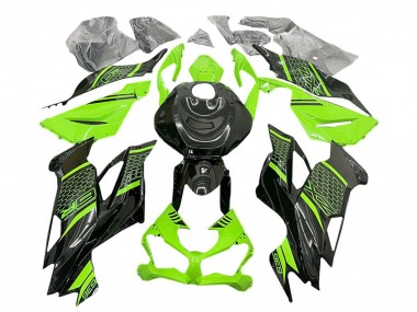 Cheap 2019-2022 Kawasaki ZX6R Motorcycle Fairings - Green Black Honeycomb UK