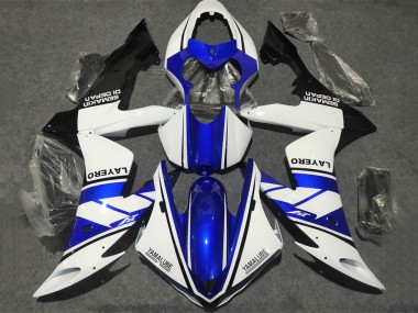 Cheap 2002-2003 Yamaha YZF 1000 R1 Motorcycle Fairings - White Blue Matte Black Yamalube UK