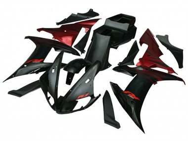 Cheap 2002-2003 Yamaha YZF 1000 R1 Motorcycle Fairings - Red Black Flame UK