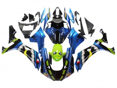 Cheap 2020-2025 Yamaha YZF 1000 R1 Motorcycle Fairings - Blue Green Black Shark UK