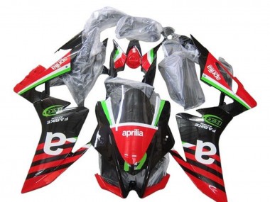 Cheap 2009-2015 Aprilia RSV4 1000 Motorcycle Fairings - Red Green Black Stripe UK
