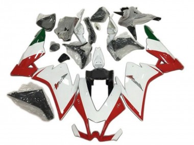 Cheap 2009-2015 Aprilia RSV4 1000 Motorcycle Fairings - Red White Green UK