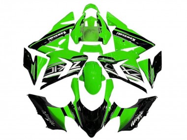 Cheap 2004-2005 Kawasaki ZX10R Motorcycle Fairings - Black Green Silver UK