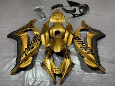 Cheap 2016-2020 Kawasaki ZX10R Motorcycle Fairings - Gold Black UK