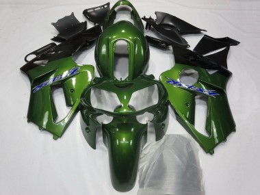 Cheap 2000-2001 Kawasaki ZX12R Motorcycle Fairings - Dark Green Black Blue UK
