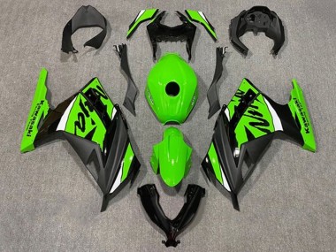 Cheap 2013-2024 Kawasaki EX300 Motorcycle Fairings - Green White Black UK