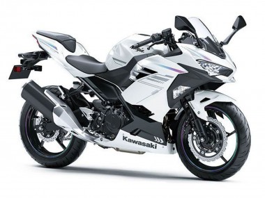 Cheap 2018-2024 Kawasaki Ninja 400 Motorcycle Fairings - Pearl White Blizzard UK