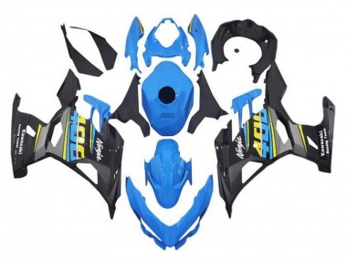 Cheap 2018-2024 Kawasaki Ninja 400 Motorcycle Fairings - Blue Black Yellow Grey UK