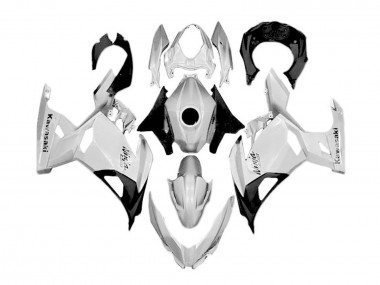 Cheap 2018-2024 Kawasaki Ninja 400 Motorcycle Fairings - White Silver Black UK