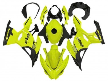 Cheap 2018-2024 Kawasaki Ninja 400 Motorcycle Fairings - Neon Yellow Black UK