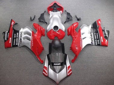 Cheap 2020-2021 Ducati Panigale V4 V4S Motorcycle Fairings - Silver Red Glossy Black UK