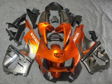 Cheap 1998-1999 Honda CBR900RR 919 Motorcycle Fairings - Silver Orange Chrome UK