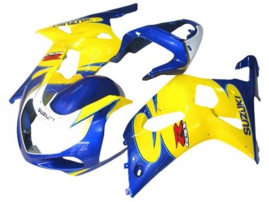 Cheap 2001-2003 Suzuki GSXR 600 / GSXR 750 Motorcycle Fairings - Blue Yellow White UK