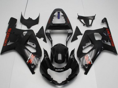 Cheap 2001-2003 Suzuki GSXR 600 / GSXR 750 Motorcycle Fairings - Glossy Black Red UK