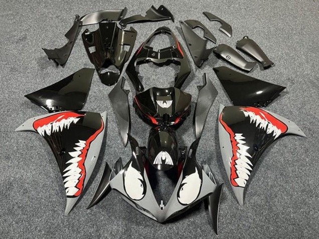2009-2011 Yamaha YZF 1000 R1 Motorcycle Fairings - Grey Black Red White Shark UK