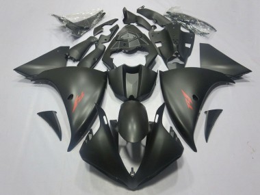 Cheap 2009-2011 Yamaha YZF 1000 R1 Motorcycle Fairings - Matte Black Red Decal UK