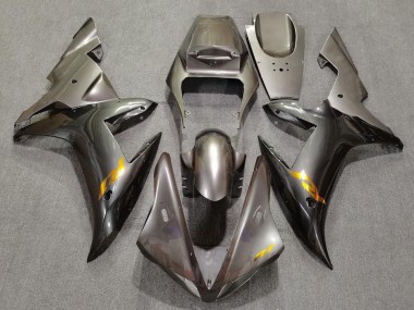 Cheap 2002-2003 Yamaha YZF 1000 R1 Motorcycle Fairings - Grey with Gold Decals UK