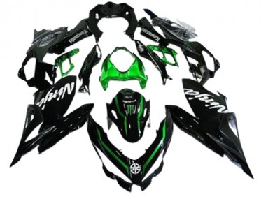 Cheap 2018-2024 Kawasaki EX400 Motorcycle Fairings - Glossy Black Green Monster UK