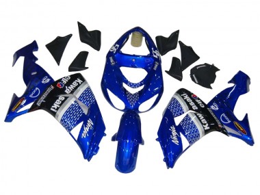 Cheap 2006-2007 Kawasaki ZX10R Motorcycle Fairings - Blue White Black Elf UK