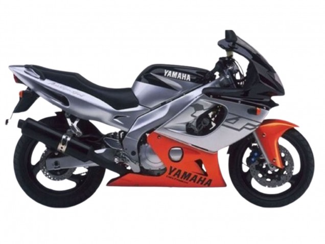 1996-2007 Yamaha YZF600R Thundercat Motorcycle Fairings - Grey Orange Black UK