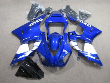 Cheap 1998-1999 Yamaha YZF R1 Motorcycle Fairings - Blue White with Decal UK