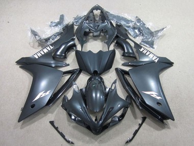Cheap 2007-2008 Yamaha YZF R1 Motorcycle Fairings - Matte Black White Decal UK