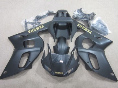 Cheap 1998-2002 Yamaha YZF R6 Motorcycle Fairings - Matte Black Yellow Decal UK
